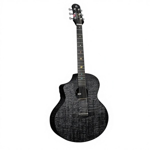 <span class=keywords><strong>Chitarra</strong></span> <span class=keywords><strong>Acustica</strong></span> per Principianti Esclusiva per Mancini Natasha Mercury Black Hole con Tastiera in Ebano 41 Pollici - Product Image 3