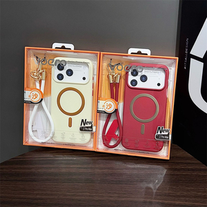 เคสโทรศัพท์ iPhone 17 หรูหราแบบแม่เหล็ก พร้อมกล่อง PVC, เคส iPhone 17 Pro Max พร้อมสายคล้อง - Product Image 5