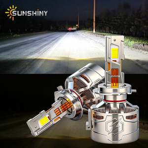 Ampoules <span class=keywords><strong>de</strong></span> phares LED pour voiture Sunshiny G100 H4 H7 500W 50000LM, haute puissance, super lumineuses, vente en gros d'usine - Product Image 1