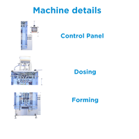 Vente directe d'usine de machine d'emballage verticale entièrement automatique pour liquides, adaptée à la sauce tomate, au miel et à la sauce durian.