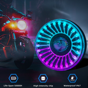 Tự động <span class=keywords><strong>LED</strong></span> <span class=keywords><strong>DRL</strong></span> lái xe ánh sáng 5.75 inch phụ trợ <span class=keywords><strong>LED</strong></span> đèn pha cao/thấp chùm 12V màu trắng hổ phách lái xe đèn pha cho off-road xe - Product Image 2