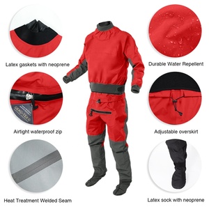 Custom Mens Waterproof Diving Drysuit 3-layer Breathable Dry <strong>Suit</strong> for Kayaking Paddling Surfing and Cold Water Sports With <strong>Latex</strong> - Product Image 3