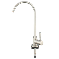 Robinet à col de cygne fabriqué en Chine pas cher 1/4 pouces robinet d'eau potable directe RO robinet de purificateur d'eau