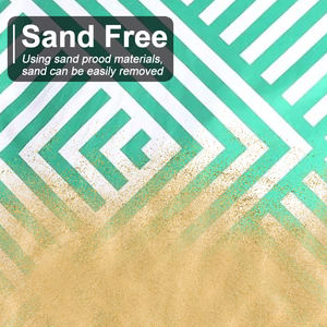 Toalla de playa a rayas Dsquared respetuosa con el medio ambiente personalizada Toalla de baño a rayas con estampado de gran tamaño 70*140 - Product Image 5