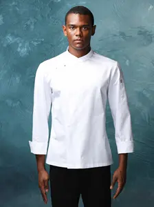Checkedout 2024 casaco de cozinheiro e jaqueta de restaurante, uniforme para cozinha de restaurantes e hotéis