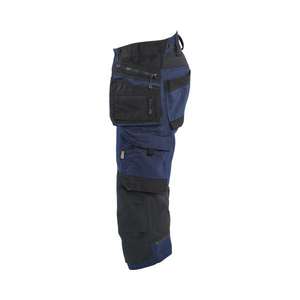 BLAKLADER - 197711498699D100 Pantalones cortos piratas duraderos en dos vías elásticos Azul marino oscuro/Negro-PANTALÓN DE TRABAJO EAN 7330509957066 - Product Image 4