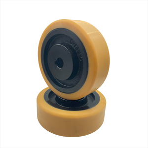 بكرة تغذية من المطاط قابلة للتخصيص من البولي يوريثان مع بكرات آلية من الصلب الصلب لدفع العجلات - Product Image 2