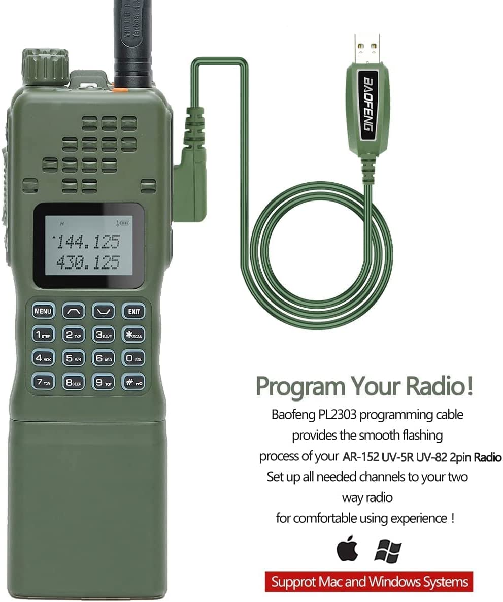 Radio Táctica Digital Portátil de Doble Banda AN/PRC-152A(UV) de