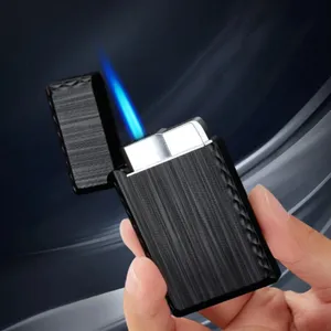 KY Ping Sound Turbo Jet Lighter Small Butane Torch Metal Cigarette Windproof Vintage Gas Lighter Classic