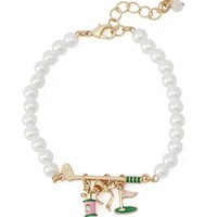 Collar con Colgante de Bambú y Corazón para Mujer, Diseño Deportivo con Perlas, Chapado en Oro, en Oferta
