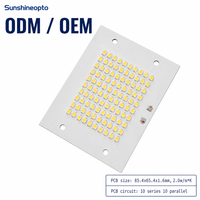 Carte PCB en aluminium personnalisée 100 LED SMD 3030 10S10P 85,4x65,4mm haute puissance pour éclairage industriel et lampadaires