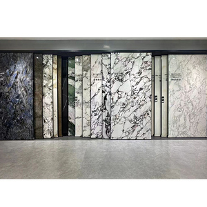 Cao bóng Định dạng kích thước lớn tấm sứ ngói Thiết kế phổ biến đá cẩm thạch chịu nhiệt tấm đá thiêu kết cho sàn tường - Product Image 2