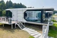 Capsule spatiale mobile directement de l'usine pour studio de jardin ou chambres d'hôtes, avec décoration intérieure haut de gamme