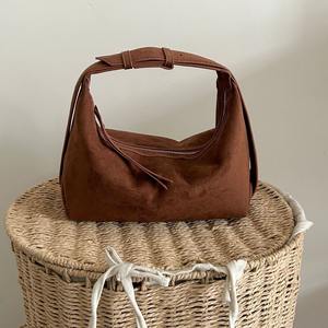 กระเป๋าใส่กล่องข้าวหนังกลับผิวลิ้นจี่กระเป๋าถือช่องหูกระต่ายอเนกประสงค์หมอนพาดลำตัวมีซิปโพลีเอสเตอร์ - Product Image 1