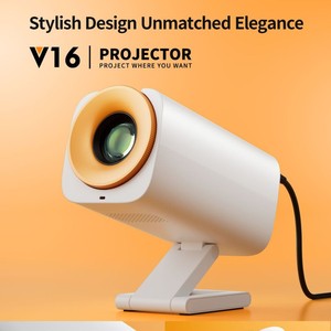 โปรเจคเตอร์ขนาดเล็ก V16 รุ่นใหม่ พกพาสะดวก ระบบ Android 11 LED รองรับ 4K เชื่อมต่อไร้สาย สำหรับโฮมเธียเตอร์และธุรกิจ - Product Image 4