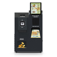 Machine de paiement automatique de petites coupures de billets et de pièces de monnaie, borne de commande libre-service pour restaurant