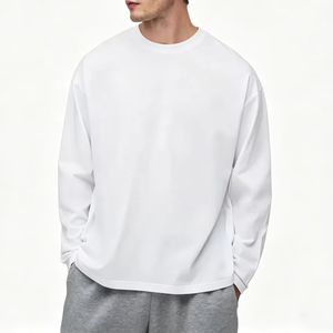 Camiseta Personalizada para Hombre, 100% Algodón, Cuello Redondo, Manga Larga, Calidad Premium, Tejido Grueso - Product Image 3