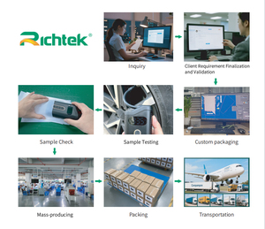 Richtek kỹ thuật số đo áp suất lốp với LED iigh 3 - 100 PSI/kPa/bar chính xác áp suất lốp Tester cho xe - Product Image 6