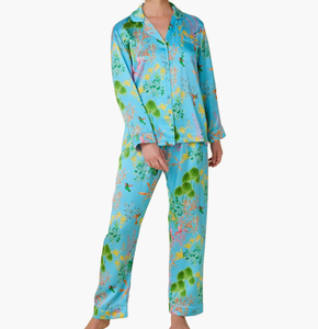 Conjunto <span class=keywords><strong>de</strong></span> Pijamas <span class=keywords><strong>de</strong></span> Seda para Mujer, 2 Piezas, con Botones y Bordado Personalizado, Ropa <span class=keywords><strong>de</strong></span> Dormir, Estilo Satinado - Product Image 2