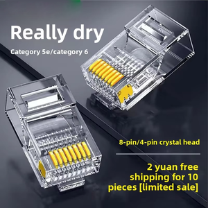 Connecteur RJ45 LINKYZ 8P8C Cat5e Cat6a UTP SFTP pour câble Ethernet, prise 4 cœurs <span class=keywords><strong>CCAV</strong></span>, connecteur POE - Product Image 3