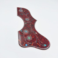 HIVE Placa Protectora Acústica para Guitarra de 41 Pulgadas con Diseño de Fuegos Artificiales, de Alta Calidad, Autoadhesiva, Antirrayas, Decorativa para Guitarra Folk