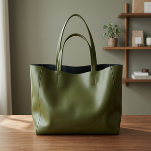 Bolsos de Mano de Cuero de Búfalo Auténtico para Mujer, de Moda, Ecológicos, Impermeables, con Cierre de Cremallera y Logotipo Personalizado - Product Image 1