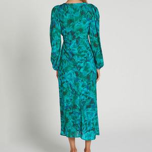 Vestido Largo Casual de Verano para Mujer, Diseño Personalizado OEM de Alta Calidad, Estampado Floral, Sexy, Ajustado, para Fiesta - Product Image 6