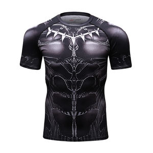 T-shirt de super-héros pour hommes, vêtements de Gym, avec Compression, Raglan, imprimé en 3D - Product Image 4