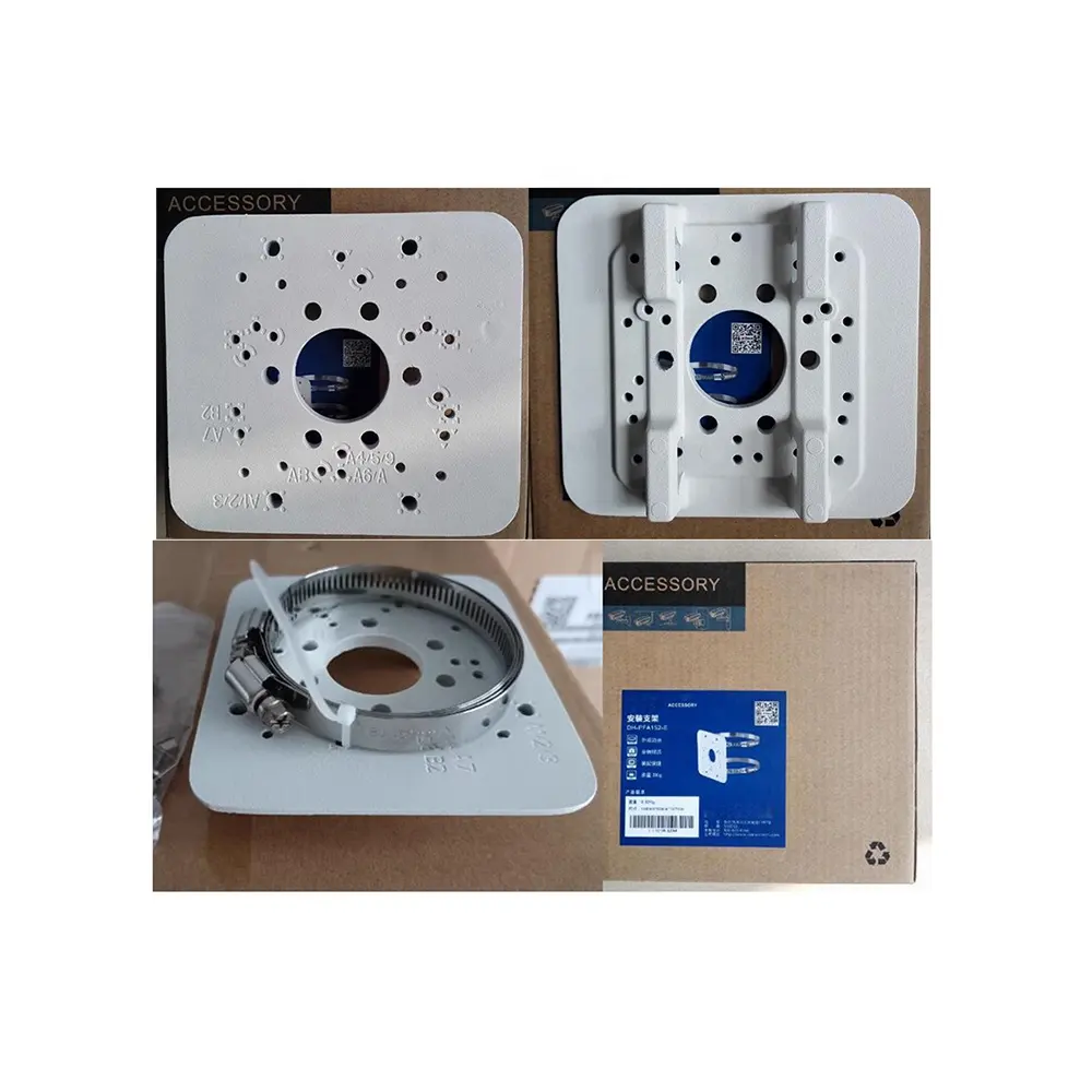 Stokta alüminyum SUS304 açık su geçirmez güvenlik projesi tel kurulum güvenlik kamerası kutup montaj dirseği PFA152-E