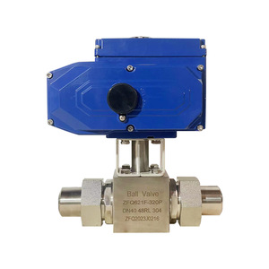 Válvula de Bola Soldada Eléctrica de Alta Presión DN40 48RL de Acero Inoxidable 304 a Prueba de Explosiones, Válvula de Bola Fija - Product Image 5