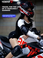 4 Piezas de Rodilleras y Coderas para Motocicleta, Equipo de Protección para Motociclismo, Deportes al Aire Libre, Bicicleta, Scooter, Motocross, Protector de Rodilla para Moto