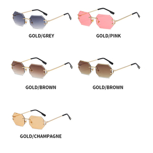 <span class=keywords><strong>Lunettes</strong></span> de soleil octogonales sans cadre, à la mode, pour femmes et hommes, Uv400, nouveau Style de rue, tendance, <span class=keywords><strong>2023</strong></span> - Product Image 3
