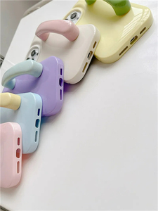 Custodia per telefono con supporto per maniglia Color caramella carina per <span class=keywords><strong>iPhone</strong></span> 15 14 13 12 <span class=keywords><strong>11</strong></span> Pro Max supporto di miscelazione a colori antiurto - Product Image 4