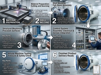 Autoclave Compuesto Totalmente Automático con Curva de Temperatura y Presión Programable, Máquina de Autoclave para Fibra de Carbono