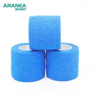 ผ้าพันแผลกีฬาป้องกันแบบยืดหยุ่นสีน้ำเงินสำหรับกีฬากลางแจ้ง ใช้ทางการแพทย์ บริเวณเอว ข้อศอก เข่า ข้อเท้า - Product Image 5