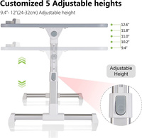 Support d'ordinateur portable réglable pour lit avec ventilateur de refroidissement, table pliable pour ordinateur portable, bureau réglable en hauteur et en angle – Offre Spéciale
