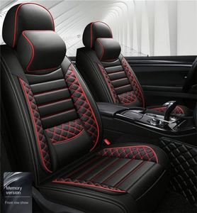 Housses de siège de voiture Xiangta imperméables en cuir, 5 pièces, élégantes, protection du siège conducteur, adaptées à la plupart des SUV et camions, toutes saisons - Product Image 5