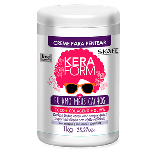 Skafe-Keraform-adoro la mia crema per pettinare I ricci 1Kg-(crema 32.27Oz) - Product Image 1