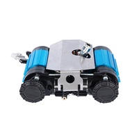 Compresseur d'air portable 12V en métal à double cylindre pour voiture, robuste et compact, 150 PSI, avec accessoires