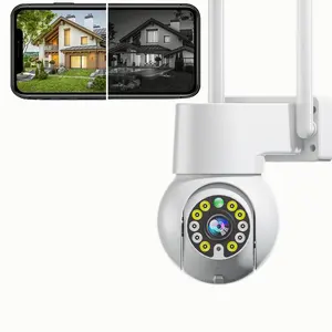 Factory Newest Design 2.4GHz 5GHz 720P 1080P Human Motion Auto Tracking Color Night Vision Wireless PTZ Dome WiFi CCTV Camera