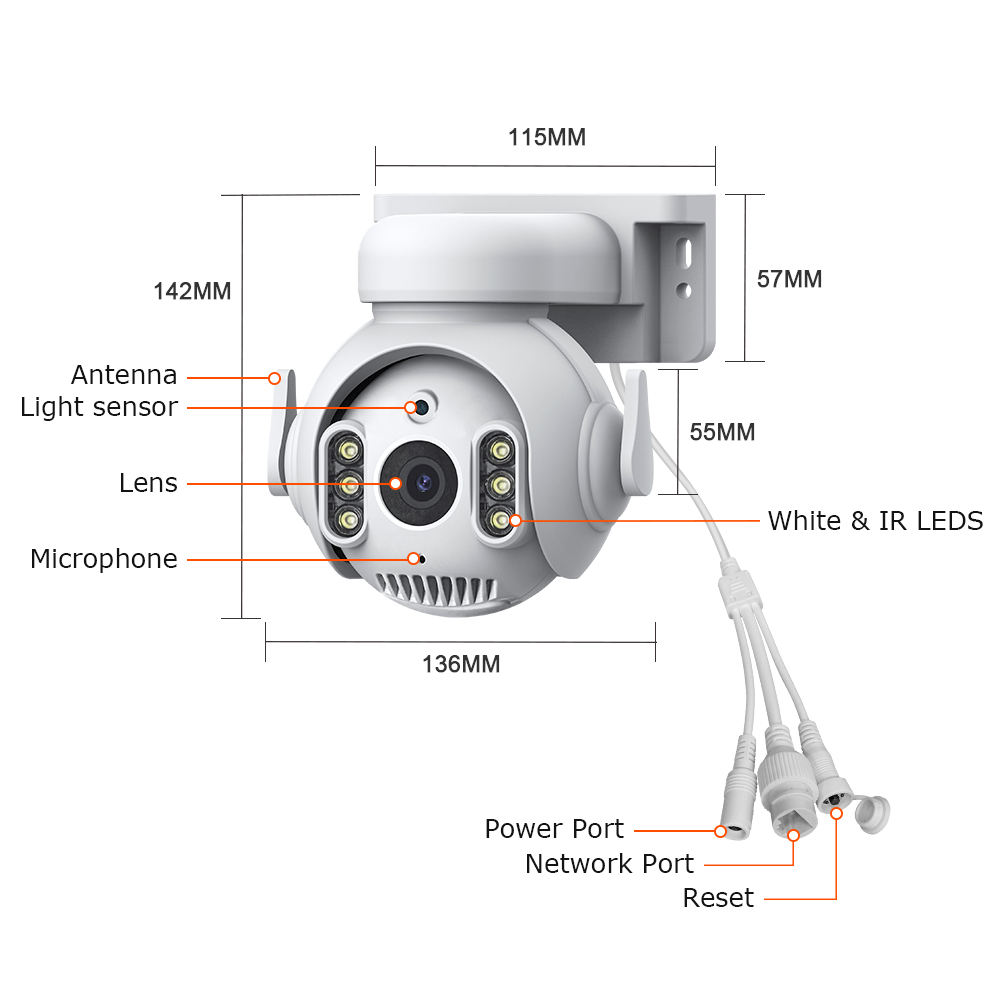 136*142*115mm(5.35*5.59*4.53in)