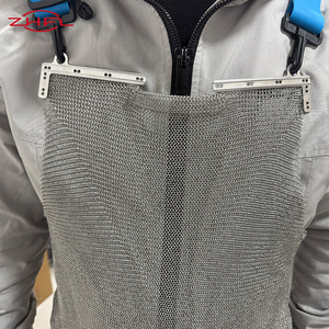 Delantal de malla de acero inoxidable 316 ecológico sin mangas, a la moda, con anillos de malla metálica para carniceros - Product Image 4