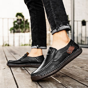 <span class=keywords><strong>Chaussures</strong></span> décontractées pour hommes, tendance, printemps-automne, fabrication artisanale, respirantes, antidérapantes, résistantes <span class=keywords><strong>à</strong></span> l'usure, <span class=keywords><strong>à</strong></span> enfiler, pour le travail - Product Image 2