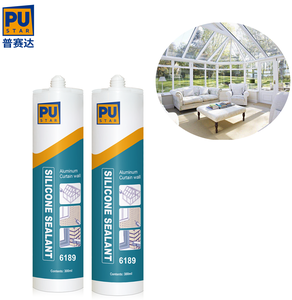 Industriële sterkte, geen vergeling, neutrale siliconen, transparante kit voor hoogwaardig meubelglas, verpakkingsgebruik. - Product Image 1