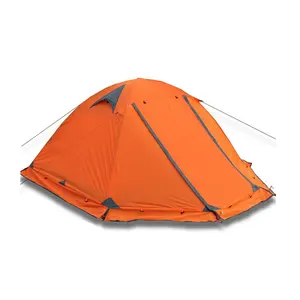 Tenda Carpas 4 musim, tenda berkemah keluarga OEM luar ruangan mewah dan tahan air