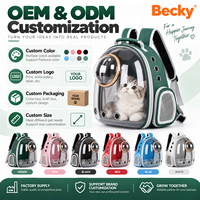 Sac de transport pliable transparent pour animaux de compagnie, sac à dos de grande capacité pour chiens et chats, pour voyages en plein air
