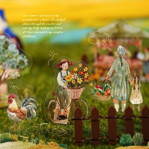 Confezione di adesivi per animali domestici da 15 pz/pacco estiva <span class=keywords><strong>a</strong></span> <span class=keywords><strong>casa</strong></span> della nonna serie di idilliaci adesivi decorativi fai da te <span class=keywords><strong>a</strong></span> tema di campagna - Product Image 4
