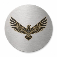 Logo Plat Tas Custom dari Logam Paduan Seng dengan Pilihan Finishing Permukaan dan Perekat untuk Aksesoris Fashion dan Display Merek