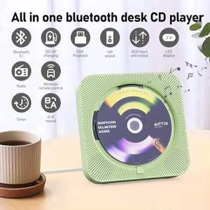 <span class=keywords><strong>Lecteur</strong></span> <span class=keywords><strong>CD</strong></span> portable BT 5.0 avec radio FM, lecture USB/AUX, son <span class=keywords><strong>HiFi</strong></span>, écran LED et télécommande sans fil – Vente chaude usine pour la maison - Product Image 2