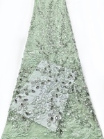 Nouveau design coloré dentelle perlée paillettes tulle perles décoration tissu en gros par la cour